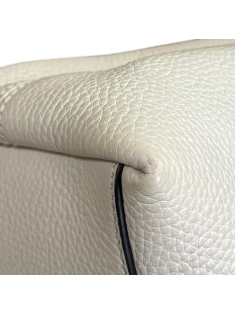 Gucci Soho Shoulder Bag Leather White Vintage - Picture 9 of 10